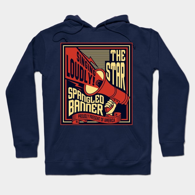 The Star Spangled Banner Hoodie by Miatunasaray